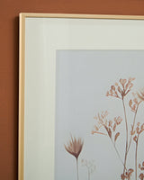 Chettings Beige/Gray/Blush Wall Art (Set of 4) by Ashley at Eve Furniture