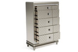 Chevanna Platinum Chest of Drawers by Ashley at Eve Furniture