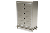 Chevanna Platinum Chest of Drawers by Ashley at Eve Furniture