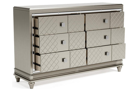 Chevanna Platinum Dresser by Ashley at Eve Furniture