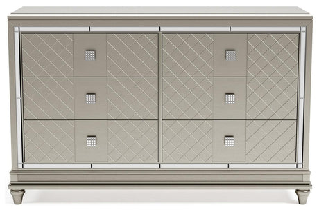 Chevanna Platinum Dresser by Ashley at Eve Furniture
