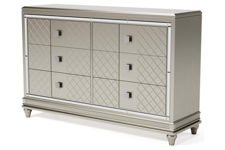 Chevanna Platinum Dresser by Ashley at Eve Furniture
