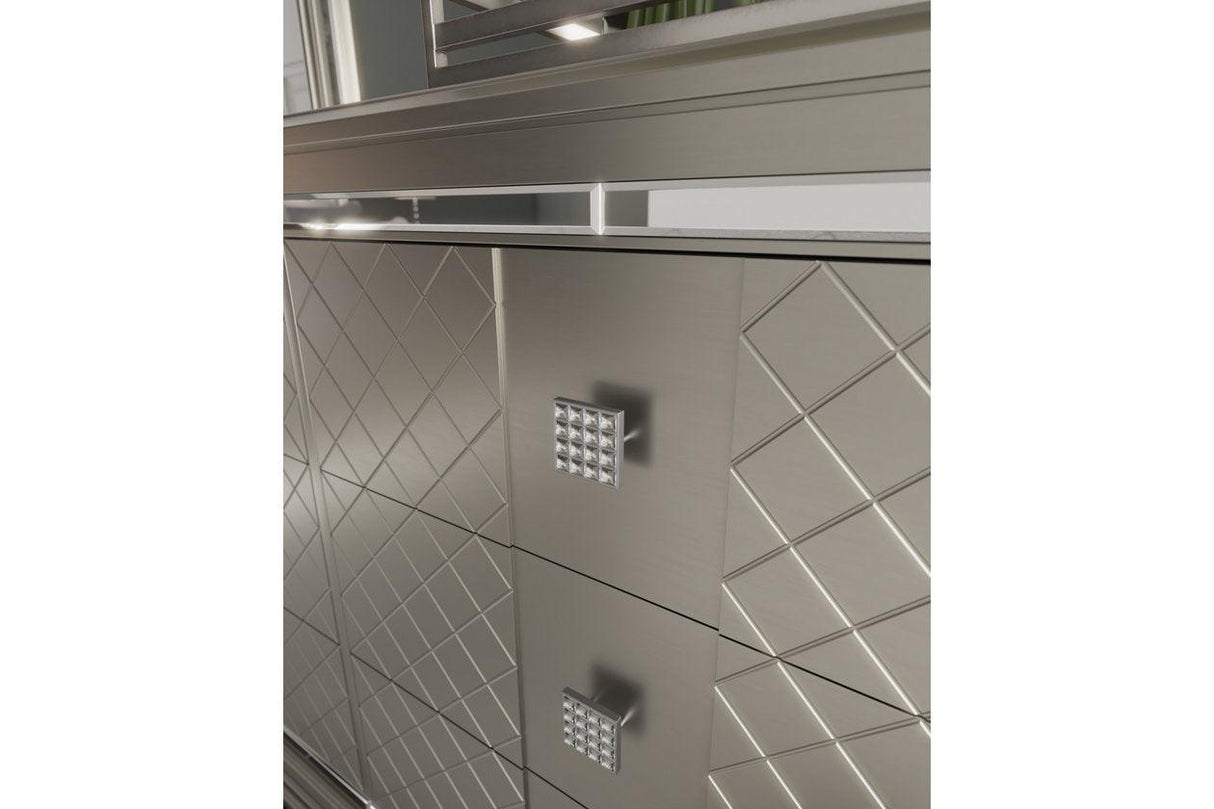 Chevanna Platinum Dresser by Ashley at Eve Furniture