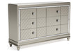 Chevanna Platinum Dresser by Ashley at Eve Furniture