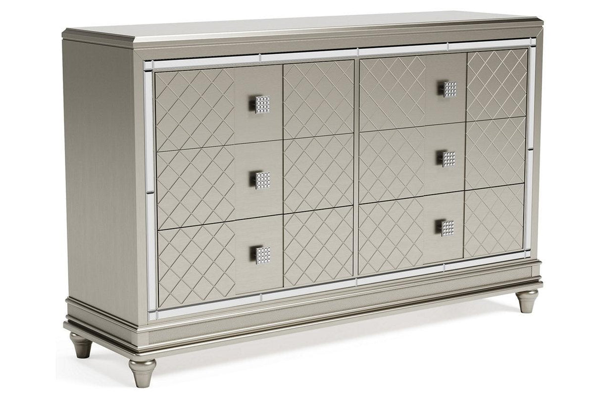 Chevanna Platinum Dresser by Ashley at Eve Furniture