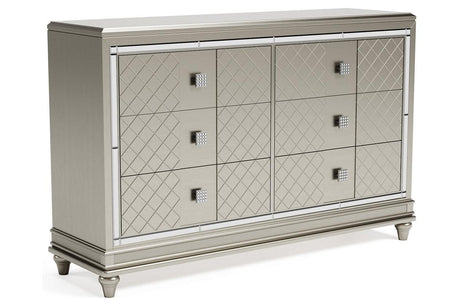 Chevanna Platinum Dresser by Ashley at Eve Furniture