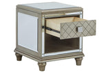 Chevanna Platinum End Table by Ashley at Eve Furniture