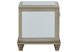 Chevanna Platinum End Table by Ashley at Eve Furniture