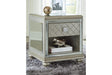 Chevanna Platinum End Table by Ashley at Eve Furniture
