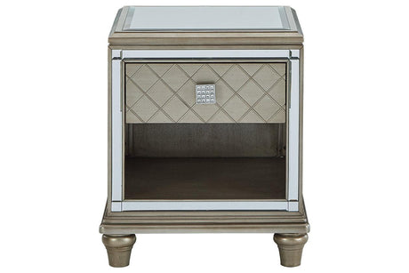 Chevanna Platinum End Table by Ashley at Eve Furniture