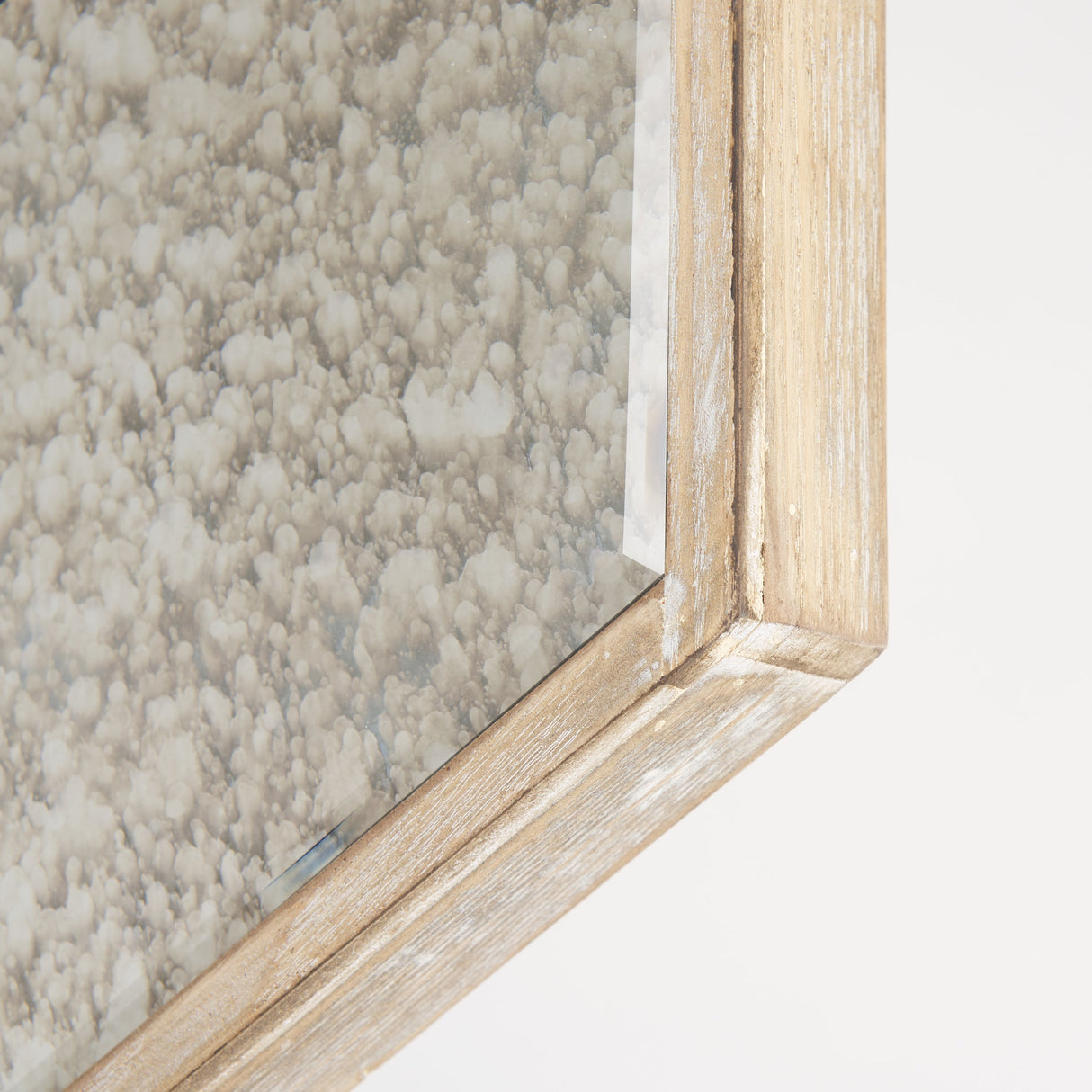 Cheveronna Light Brown Wood Frame Mirror by Mercana at Eve Furniture