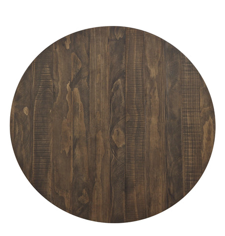 Chevre Brown/Gray Round Counter Height Table by Homelegance at Eve Furniture