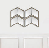 Chevren Medium Brown Wood Frame Mirror by Mercana at Eve Furniture