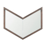 Chevren Medium Brown Wood Frame Mirror by Mercana at Eve Furniture