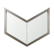 Chevren Silver Wood Frame Mirror by Mercana at Eve Furniture
