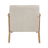 Chevron Beige Accent Chair by Homelegance at Eve Furniture