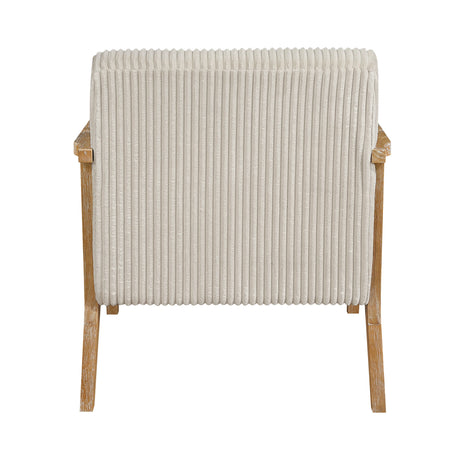 Chevron Beige Accent Chair by Homelegance at Eve Furniture