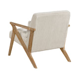 Chevron Beige Accent Chair by Homelegance at Eve Furniture