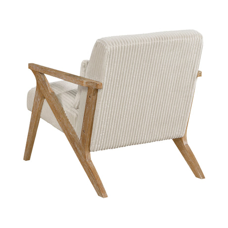 Chevron Beige Accent Chair by Homelegance at Eve Furniture