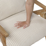 Chevron Beige Accent Chair by Homelegance at Eve Furniture