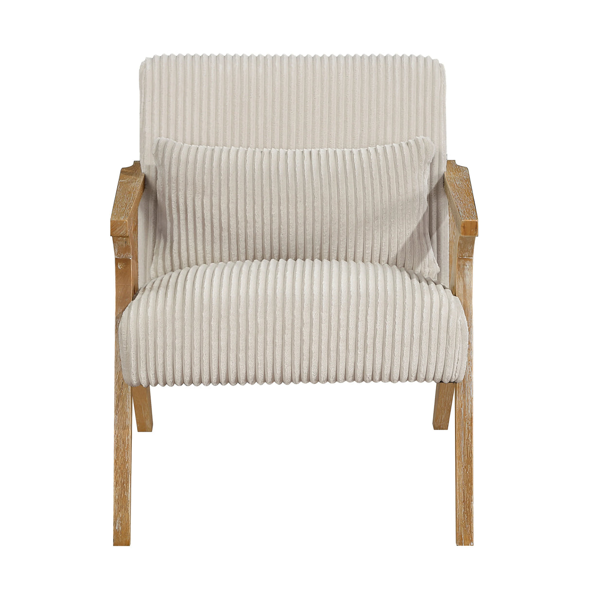 Chevron Beige Accent Chair by Homelegance at Eve Furniture