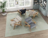 Chevron Black Accent Chair by Homelegance at Eve Furniture