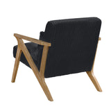 Chevron Black Accent Chair by Homelegance at Eve Furniture