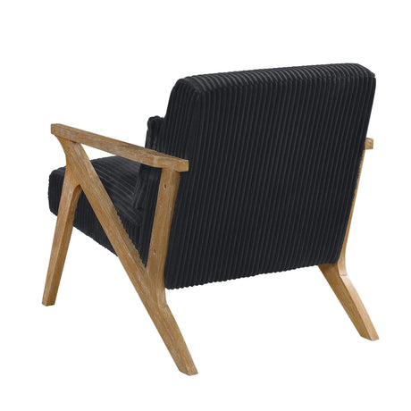 Chevron Black Accent Chair by Homelegance at Eve Furniture