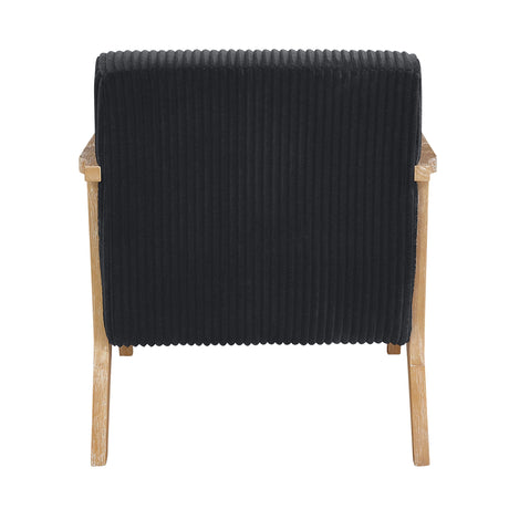 Chevron Black Accent Chair by Homelegance at Eve Furniture