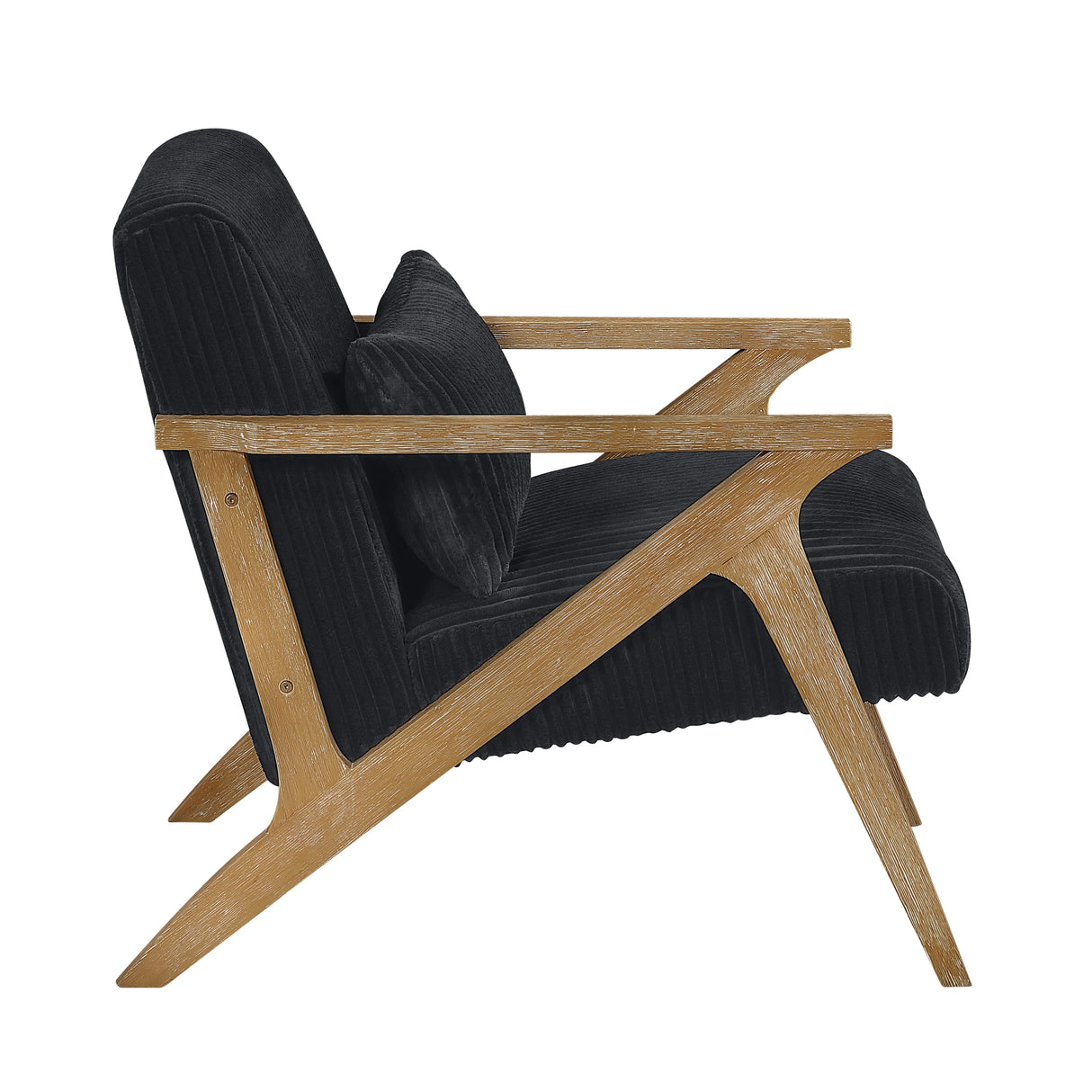 Chevron Black Accent Chair by Homelegance at Eve Furniture