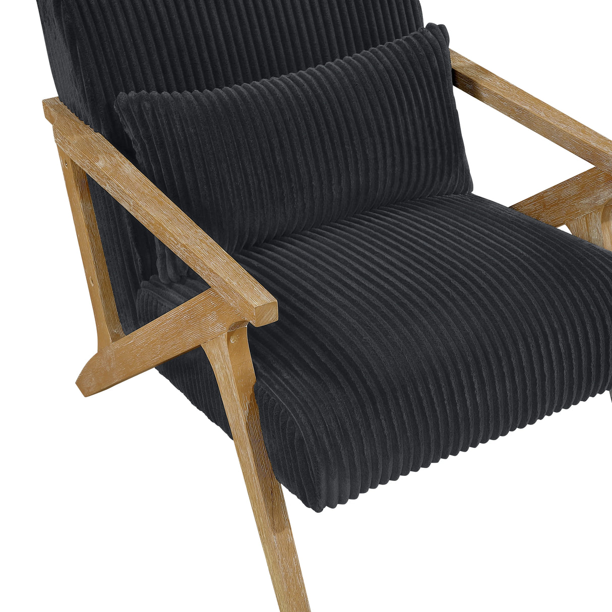 Chevron Black Accent Chair by Homelegance at Eve Furniture