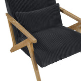 Chevron Black Accent Chair by Homelegance at Eve Furniture