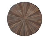 Chevron Cinnamon 36-inch Round Cocktail Table by Steve Silver at Eve Furniture