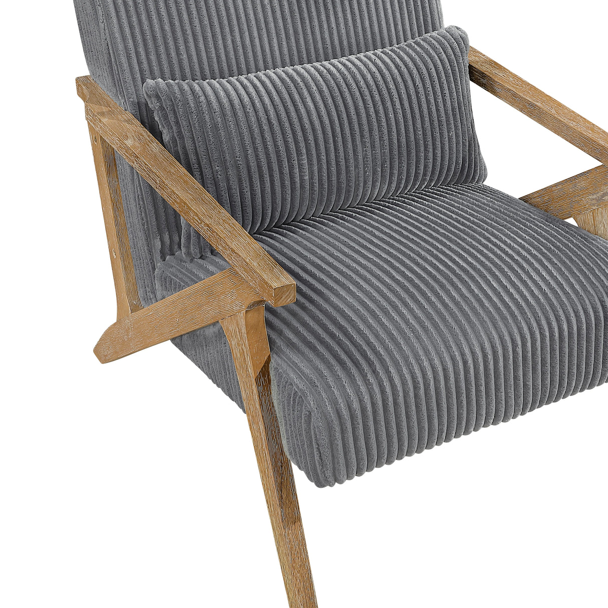 Chevron Gray Accent Chair by Homelegance at Eve Furniture