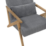 Chevron Gray Accent Chair by Homelegance at Eve Furniture