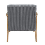 Chevron Gray Accent Chair by Homelegance at Eve Furniture