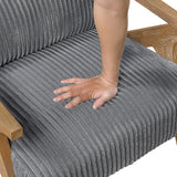 Chevron Gray Accent Chair by Homelegance at Eve Furniture