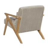 Chevron Taupe Accent Chair by Homelegance at Eve Furniture