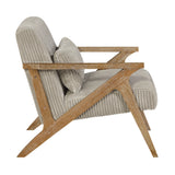 Chevron Taupe Accent Chair by Homelegance at Eve Furniture