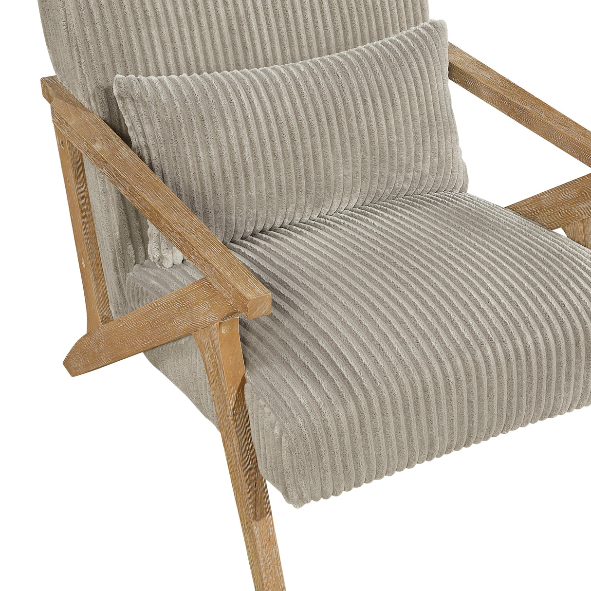 Chevron Taupe Accent Chair by Homelegance at Eve Furniture