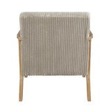 Chevron Taupe Accent Chair by Homelegance at Eve Furniture