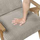 Chevron Taupe Accent Chair by Homelegance at Eve Furniture