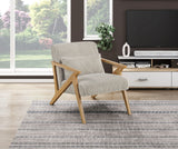 Chevron Taupe Accent Chair by Homelegance at Eve Furniture