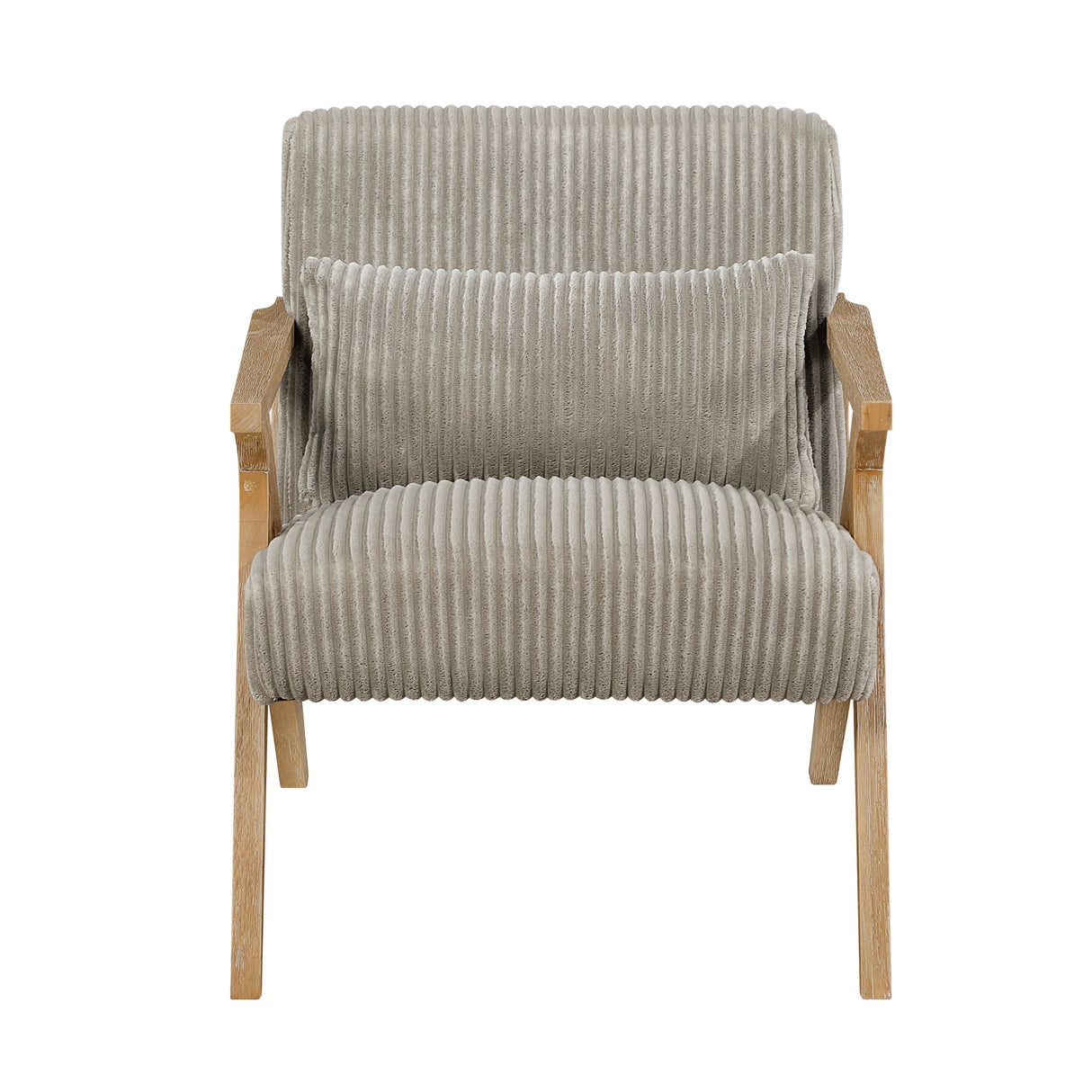 Chevron Taupe Accent Chair by Homelegance at Eve Furniture