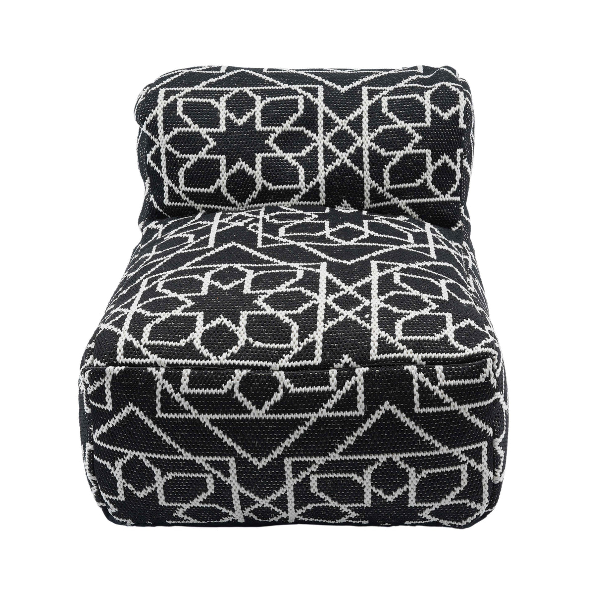 Chiara Indoor / Outdoor Black Accent Pouf by TOV Furniture at Eve Furniture