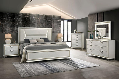 Chiara White Panel Bedroom Set by New Era Innovations at Eve Furniture