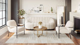 Chicago Ivory Accent Chair by Zuomod at Eve Furniture