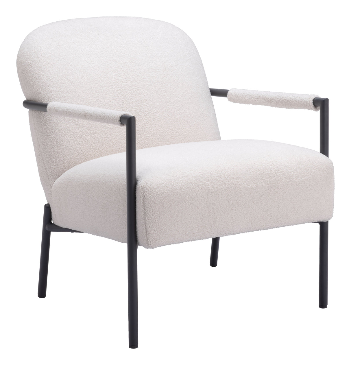 Chicago Ivory Accent Chair by Zuomod at Eve Furniture