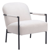 Chicago Ivory Accent Chair by Zuomod at Eve Furniture