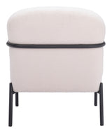 Chicago Ivory Accent Chair by Zuomod at Eve Furniture